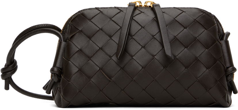 Axelväska Bottega Veneta Intrecciato Leather Shoulder Bag Svart | 794258 VCPP1