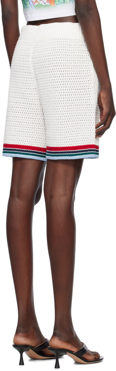 Shorts Casablanca Casablanca Gothic Crochet Shorts Vit | WS25-KW-1064-01, 2