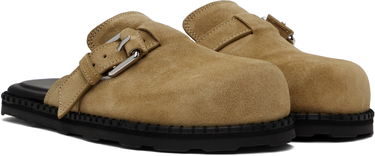 Kläder Moschino Moschino Suede Slip-on Loafers Beige | MA10152G1M ME0 10B, 3