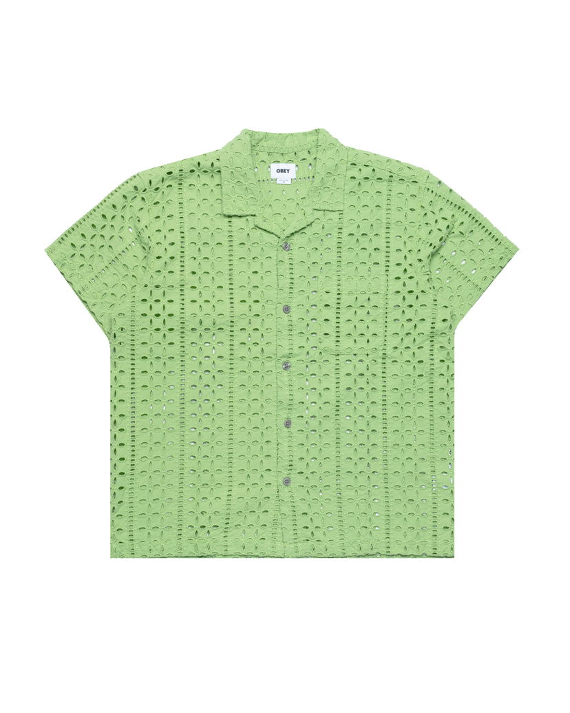 Skjorta OBEY Obey Ayers Woven Shirt Grön | 181210428-PGR