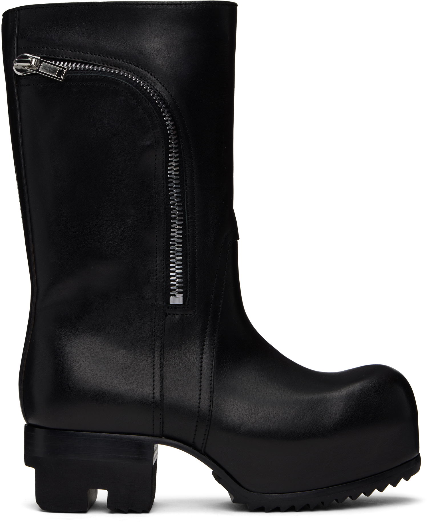 Rockar Rick Owens Rick Owens Hollywood Bauhaus Ballast Pull Boots Svart | RP01E7872 LOO, 0