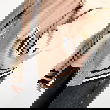 Bomberjacka New Era Lifestyle Beige Varsity Jacket Beige | 60574502, 3