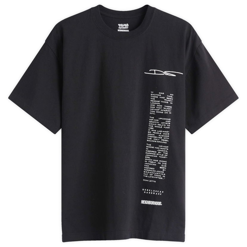 T-shirt Neighborhood Neighborhood x Rebel Dread Hardware T-Shirt Svart | 242PCDRN-ST02S-BLK
