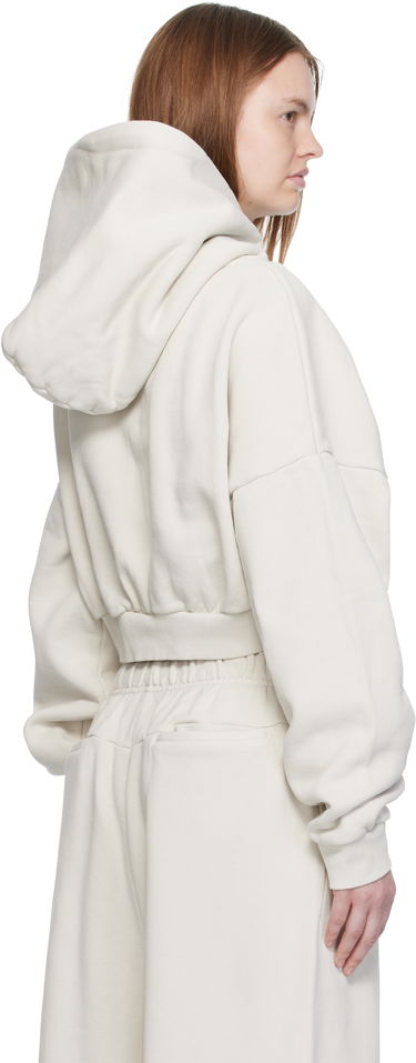 Sweatshirt Entire Studios Entire Studios Cropped Heavy Hoodie Beige | ES2392RI, 2