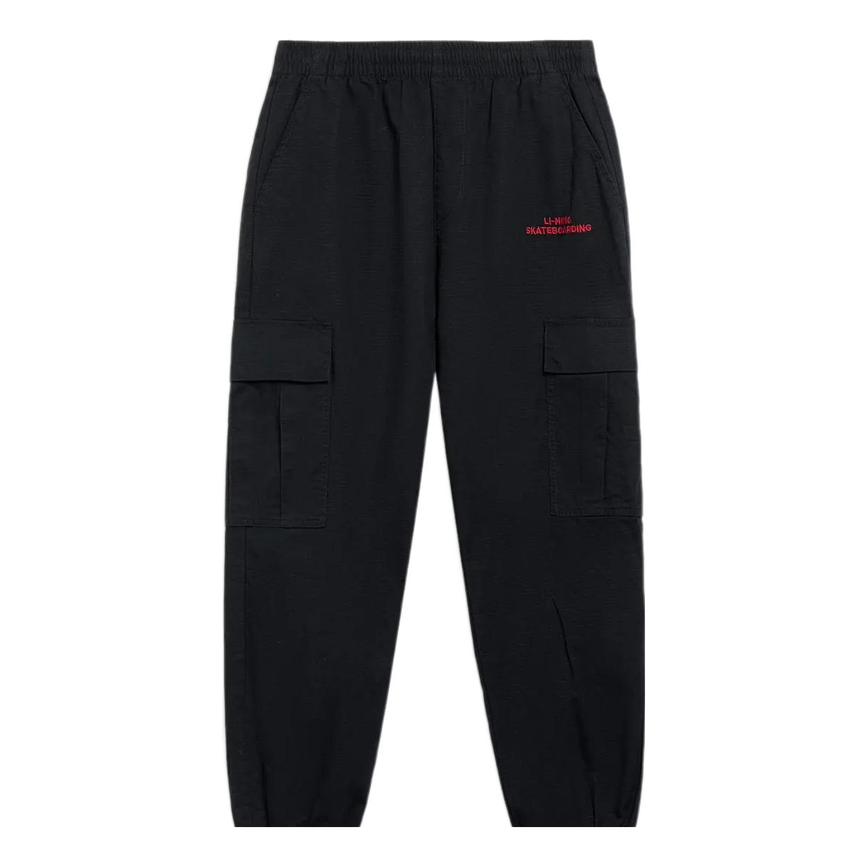 Cargo byxor Li-Ning Skateboarding Graphic Joggers Svart | AKXT021-1, 0