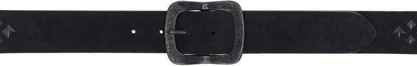 Bälten Needles NEEDLES Square Studs Suede Belt Svart | QV030