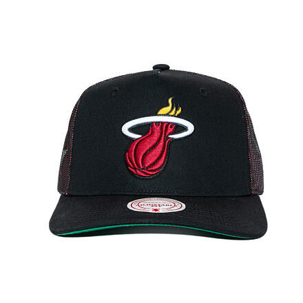 Keps Mitchell & Ness Mitchell & Ness NBA Tremor Trucker Snapback Hat Miami Heat Svart | HT11505-MHEBLCK, 1