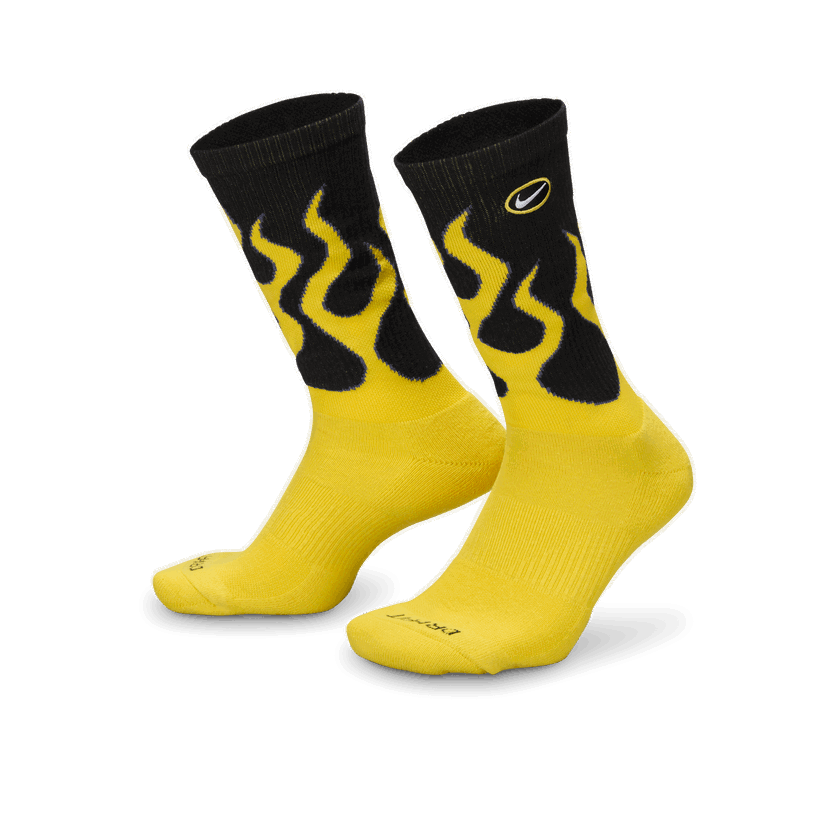 Strumpor Nike Everyday Plus Cushioned Crew Socks Gul | IB2285-010