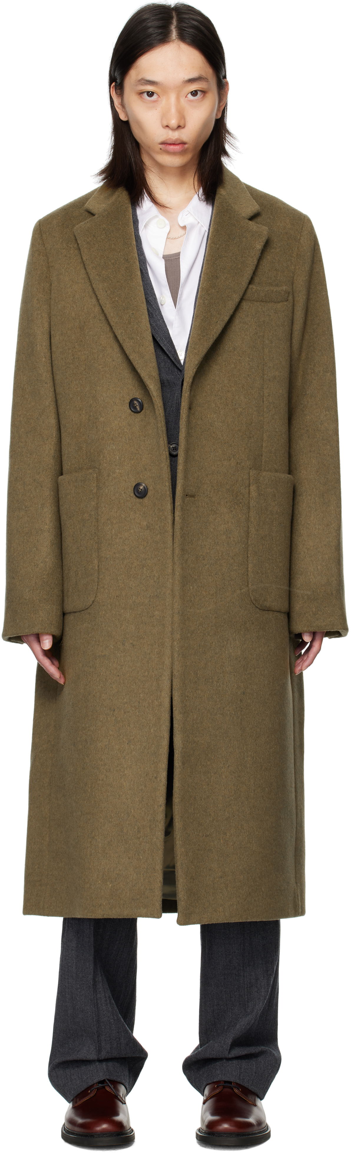 Rockar OUR LEGACY Our Legacy Robe Overcoat Grön | M4251RD, 0