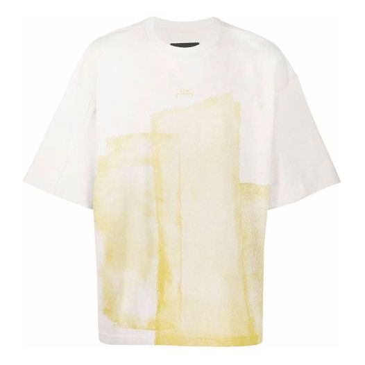 T-shirt A-COLD-WALL* Oversize T-Shirt With Abstract Print Vit | ACWMTS065-BONE, 0