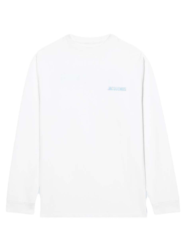Sweatshirt Jacquemus Le Gelo Pool Logo Print Ice Vit | 225JS073-2003 1AX