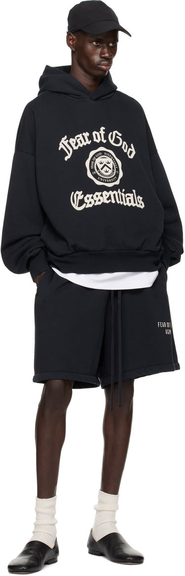 Shorts Fear of God Essentials Heavy Fleece Soccer Shorts Svart | 160HO244310F, 4