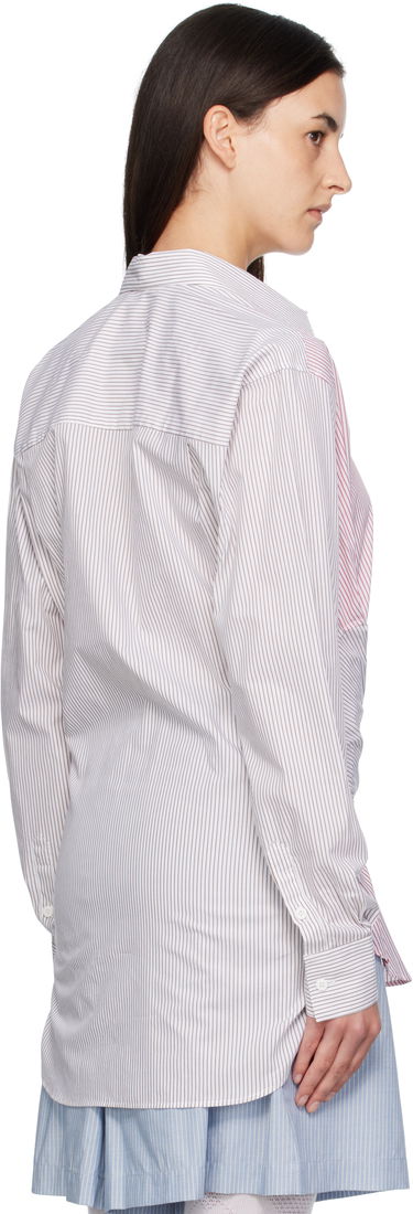 Skjorta Charles Jeffrey Loverboy Charles Jeffrey LOVERBOY Long Sleeve Striped Split-Panel Tie-Front Button-Up Shirt Flerfärgad | 52070402, 2