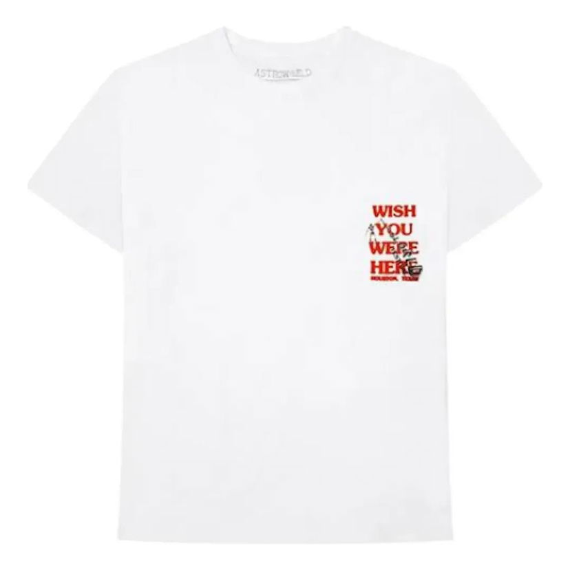 T-shirt Cactus Jack by Travis Scott Travis Scott Wish You Were Here Festival T-Shirt Vit | CJFN-SS42