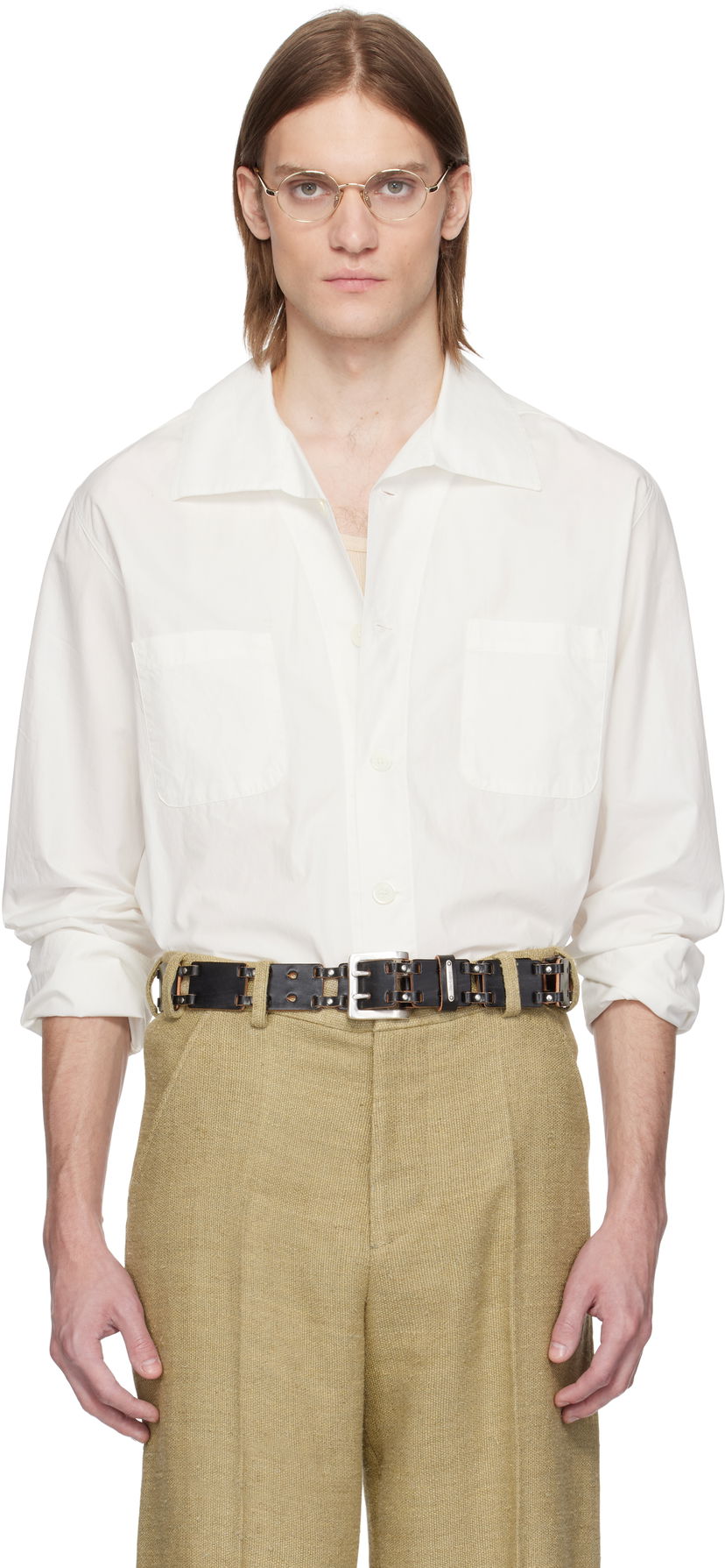 Skjorta OUR LEGACY OUR LEGACY Funnel Shirt Vit | M2252FW