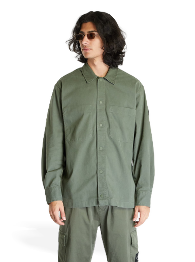 Skjorta CALVIN KLEIN Jeans Topstitch Woven Shirt Green Grön | J30J323968 LLP