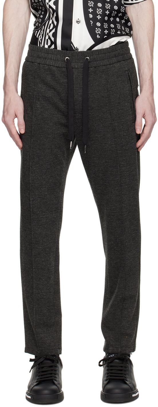 Byxor Dolce & Gabbana Gray Glen Plaid Trousers Grå | GYACETGF155
