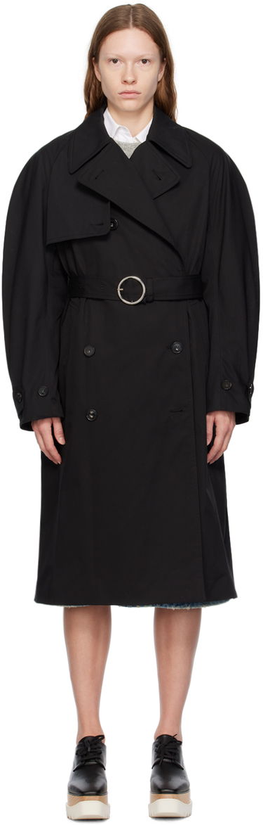 Trenchcoat Stella McCartney Stella McCartney Belted Trench Coat Svart | 6700203CU403, 0