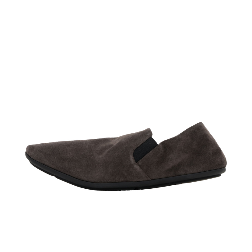 Sneakers och skor The Row Vincit Suede Slippers Grå | F2070-L40