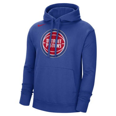 Sweatshirt Nike Detroit Pistons NBA Fleece Pullover Hoodie Blå | DN8629-495, 1