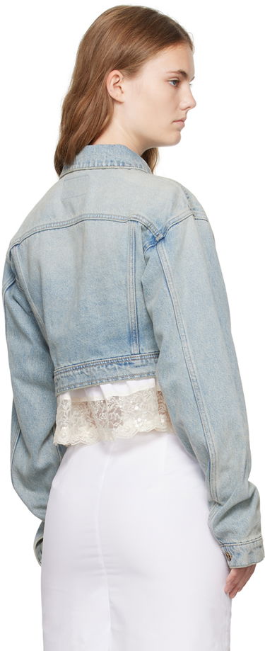 Jacka We11done Cropped Denim Jacket Blå | WD-DJ2-24-337-W-SK, 2