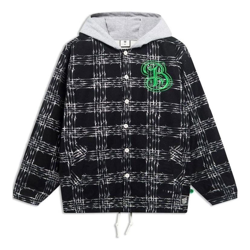 Jacka Li-Ning Anti Warrior Embroidered Hooded Jacket Svart | AFDSD97-1