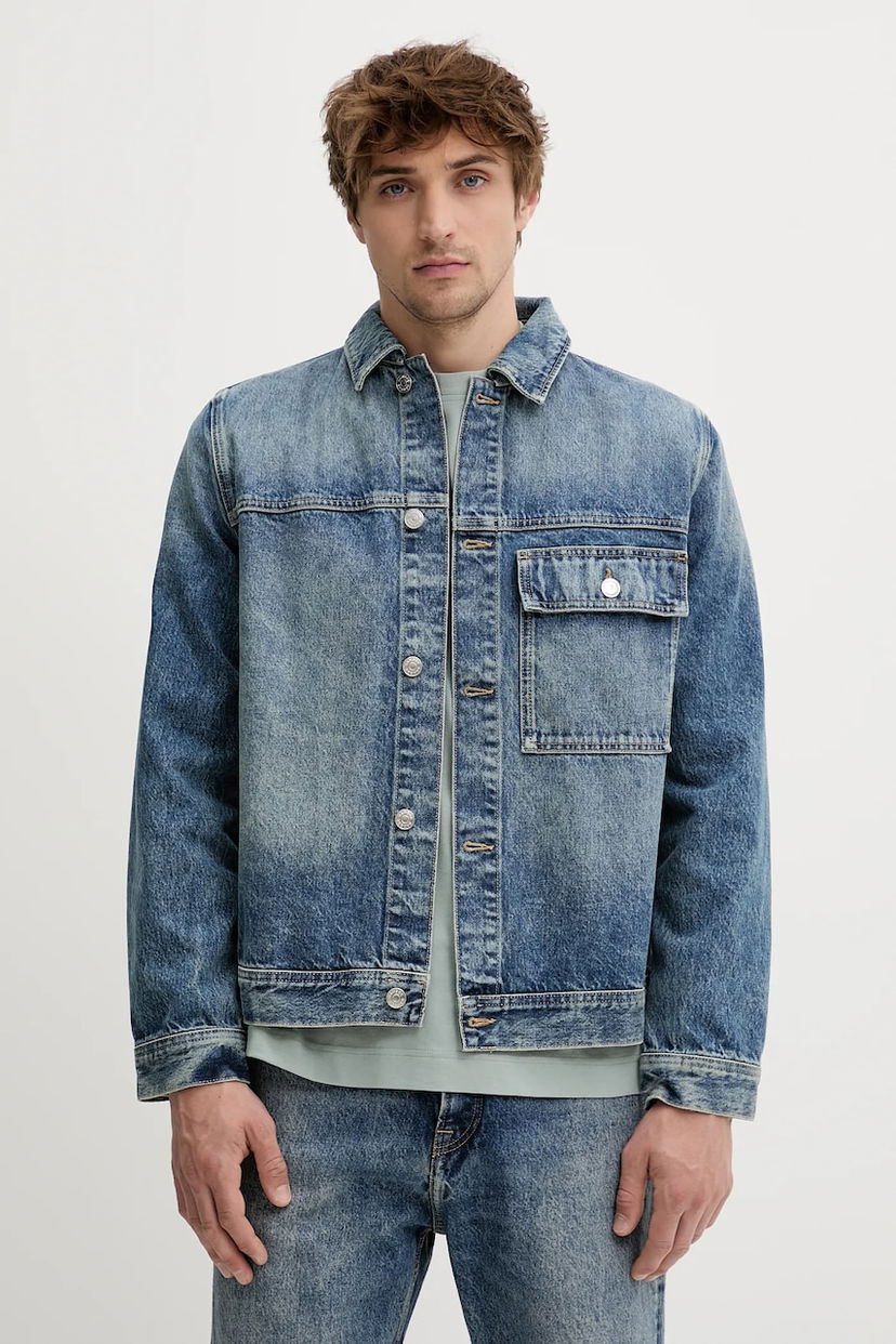 Jacka Samsoe Samsoe Samsoe Samsoe SAWESLEY Denim Jacket Blå | M25100082
