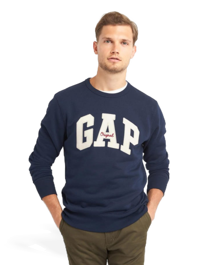 Sweater GAP Original Arch Crewneck Beige | 852079-00