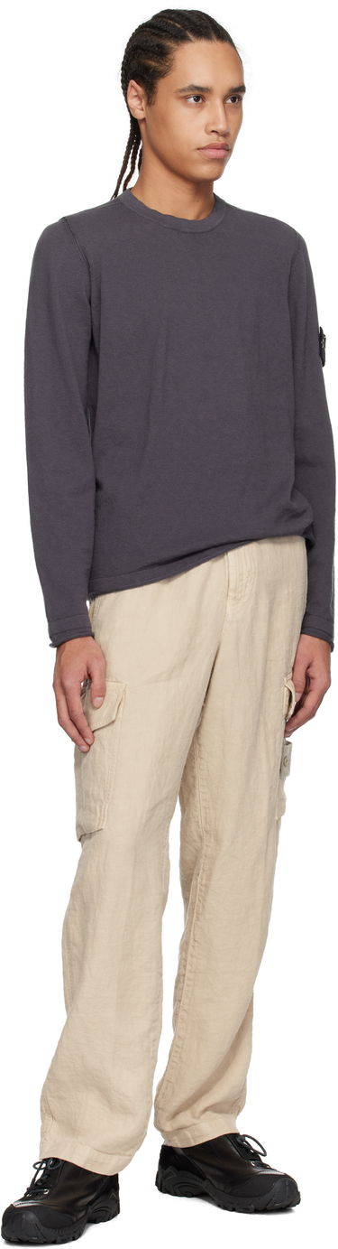 Cargo byxor Stone Island Stone Island Diagonal Linen Cargo Pants Beige | K1S15 3100029 S00F8, 3