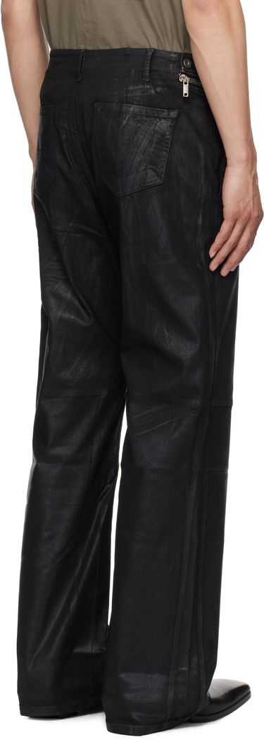 Byxor Rick Owens Rick Owens DRKSHDW Hollywood Aircut Leather Pants Svart | DU01E3356 SCF, 2