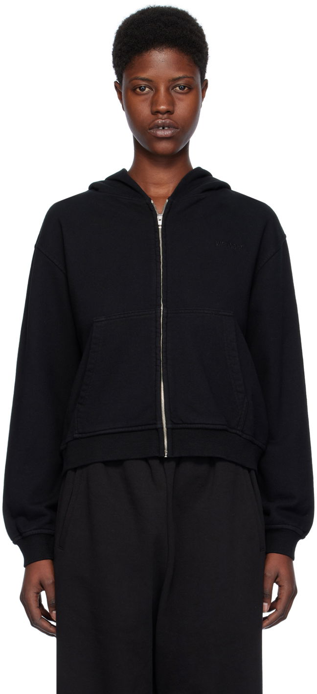 Sweatshirt We11done Zip Hoodie Svart | WD-TJ0-24-785-U-BK, 0