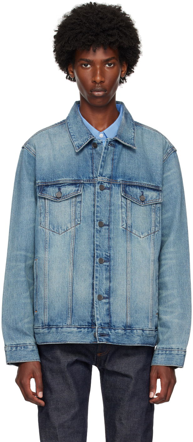 Jacka CALVIN KLEIN Elongated Denim Jacket Blå | 81EM746