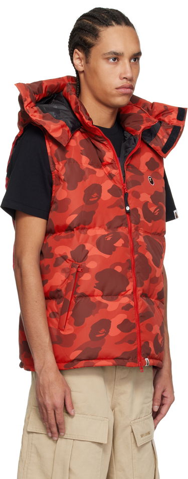 Väst BAPE A Bathing Ape Camo Down Vest Blå | 001DNK801005M, 4