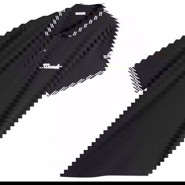 Polotröja Moncler Short Sleeve Logo Polo, Size Large Mörkblå | 8A000-05-89B3G-77X, 1