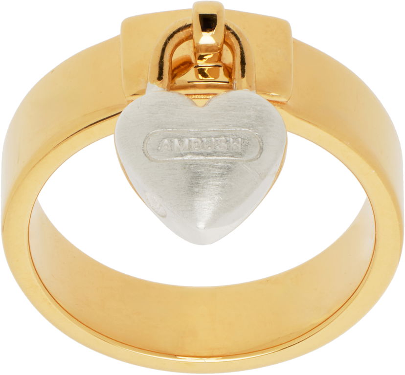 Ringa Ambush AMBUSH Heart Padlock Ring Metallisk | 12114582