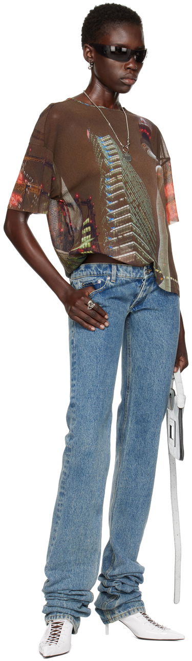 T-shirt Jean Paul Gaultier Jean Paul Gaultier Shayne Oliver Edition City Graphic T-Shirt Brun | 24/27-U-TS080-T551-60405030, 4