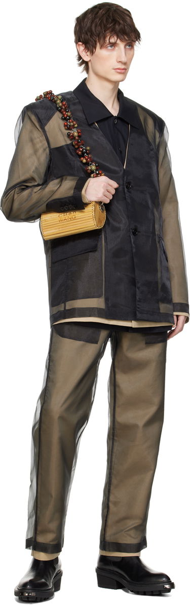 Byxor Feng Chen Wang Feng Chen Wang Layered Trousers Brun | FUS17TR08, 4