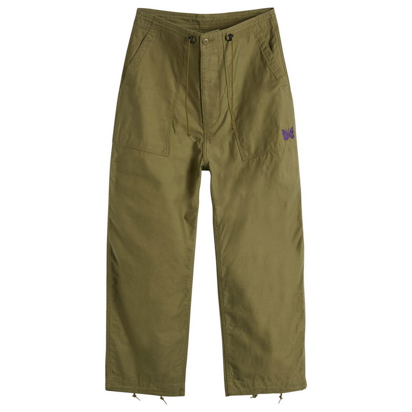Cargo byxor Needles Fatigue String Pant Grön | PU240-OLI