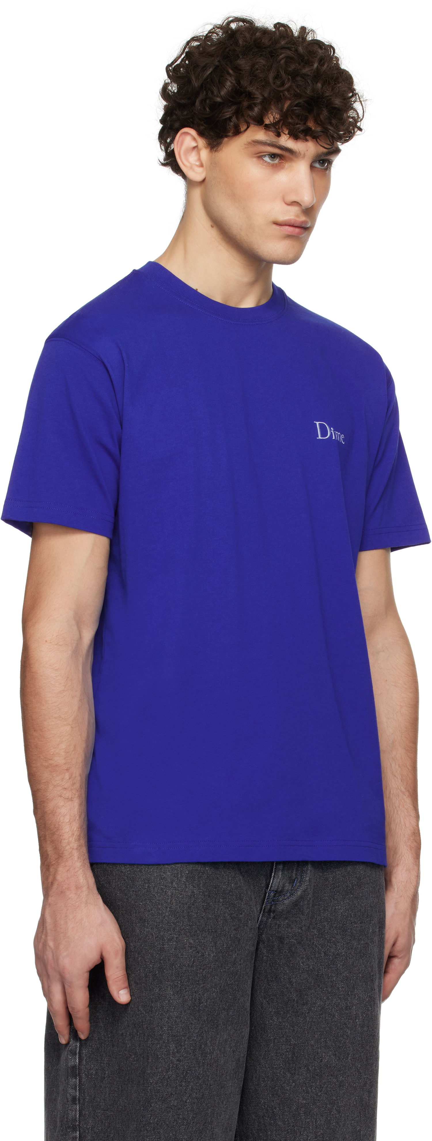 T-shirt Dime Classic Small Logo T-Shirt Blå | DIMEHO2454NVY, 1