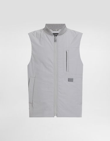 Väst Dolce & Gabbana Dolce & Gabbana Padded Technical Fabric Vest Grå | G9BIWTFUS26N0040, 0