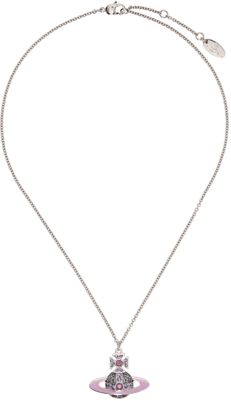 Halsband Vivienne Westwood Pendant Necklace Grå | 630203AO-02P540-