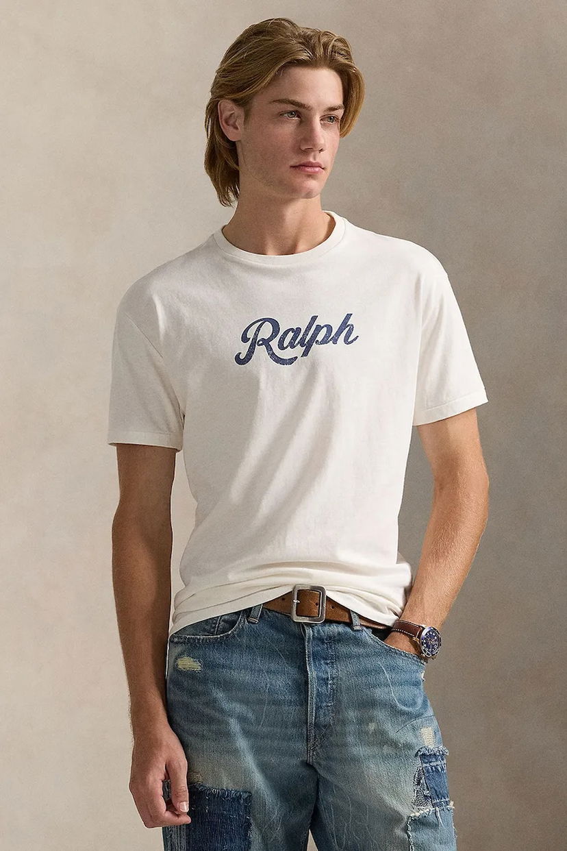 T-shirt Polo by Ralph Lauren Polo Ralph Lauren Printed T-Shirt Vit | 710936401