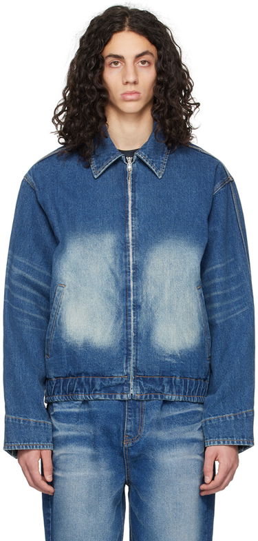 Bomberjacka We11done We11done Faded Denim Jacket Blå | WD-DJ1-23-329-U-BL, 0