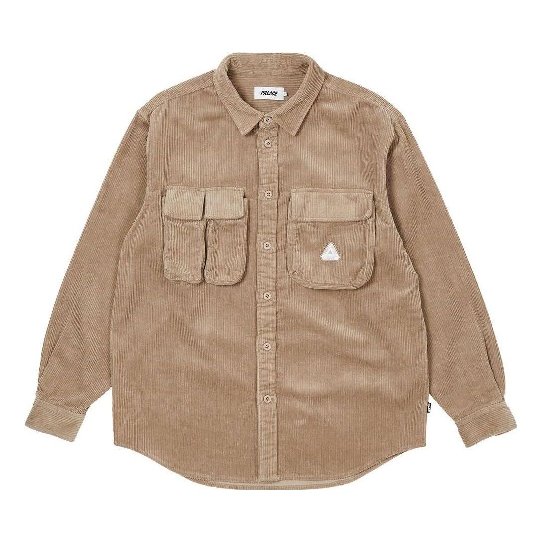 Skjorta Palace Corduroy Cargo Shirt Beige | P23SHT073, 0