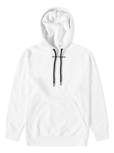 Sweatshirt Palm Angels Oversized Logo Popover Hoodie Vit | PMBB036C99FLE0010110