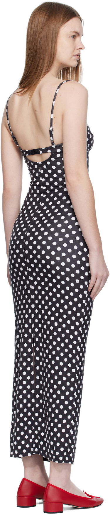 Klä Miaou Miaou Florence Polka Dot Midi Dress Svart | 5067HJBBWP, 2