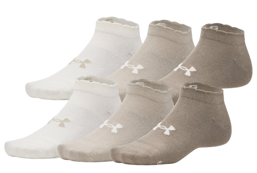 Strumpor Under Armour Under Armour Essential 6-Pack Low Cut Socks Vit | 1386239-200