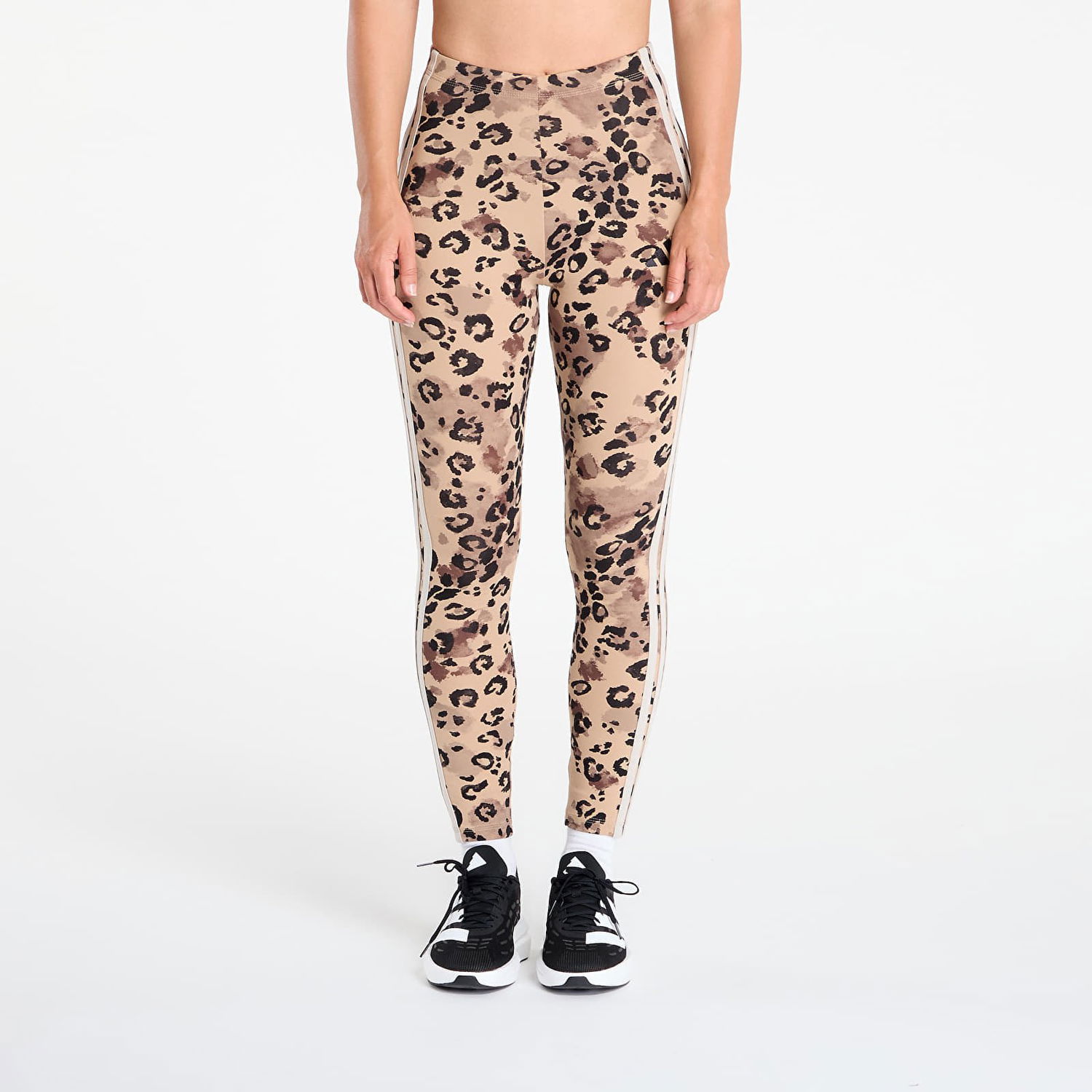 Damasker adidas Originals Essentials 3-Stripes Animal Print Leggings Beige | JM1865, 0