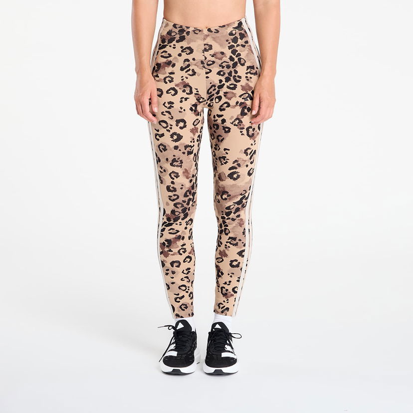 Damasker adidas Originals Essentials 3-Stripes Animal Print Leggings Beige | JM1865