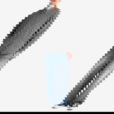 Vindjacka KENZO Kenzo Men's Weave Coach Jacket, Size Large Grå | FF55BL0619NJ-96, 4